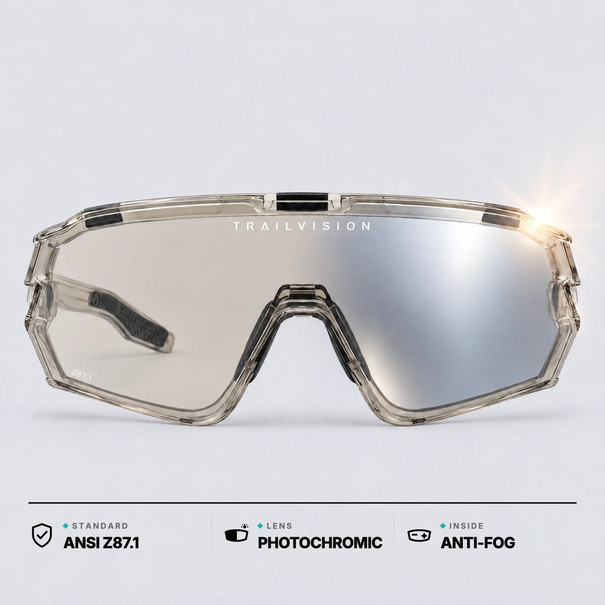Trailvision Bastion photochromic safety glasses