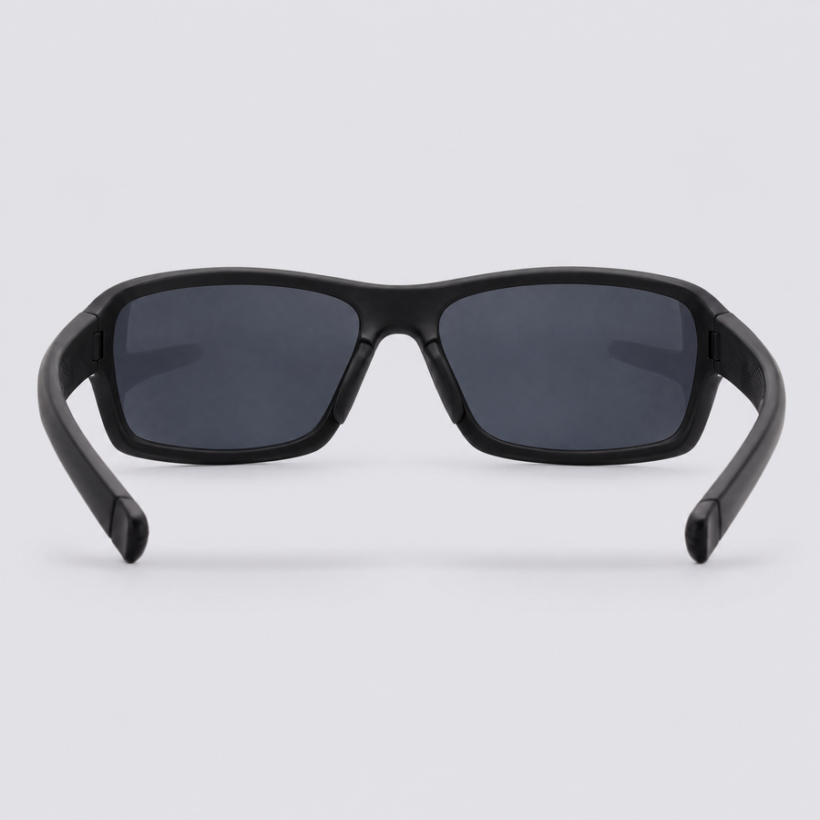 Crossway Matte Black Polarized Smoke – back view