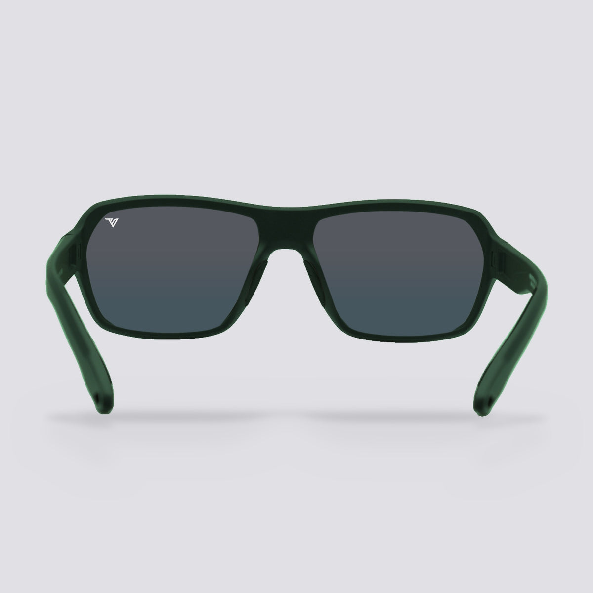 Frontier Transparent Green, Polarized Red Mirror lens, back view