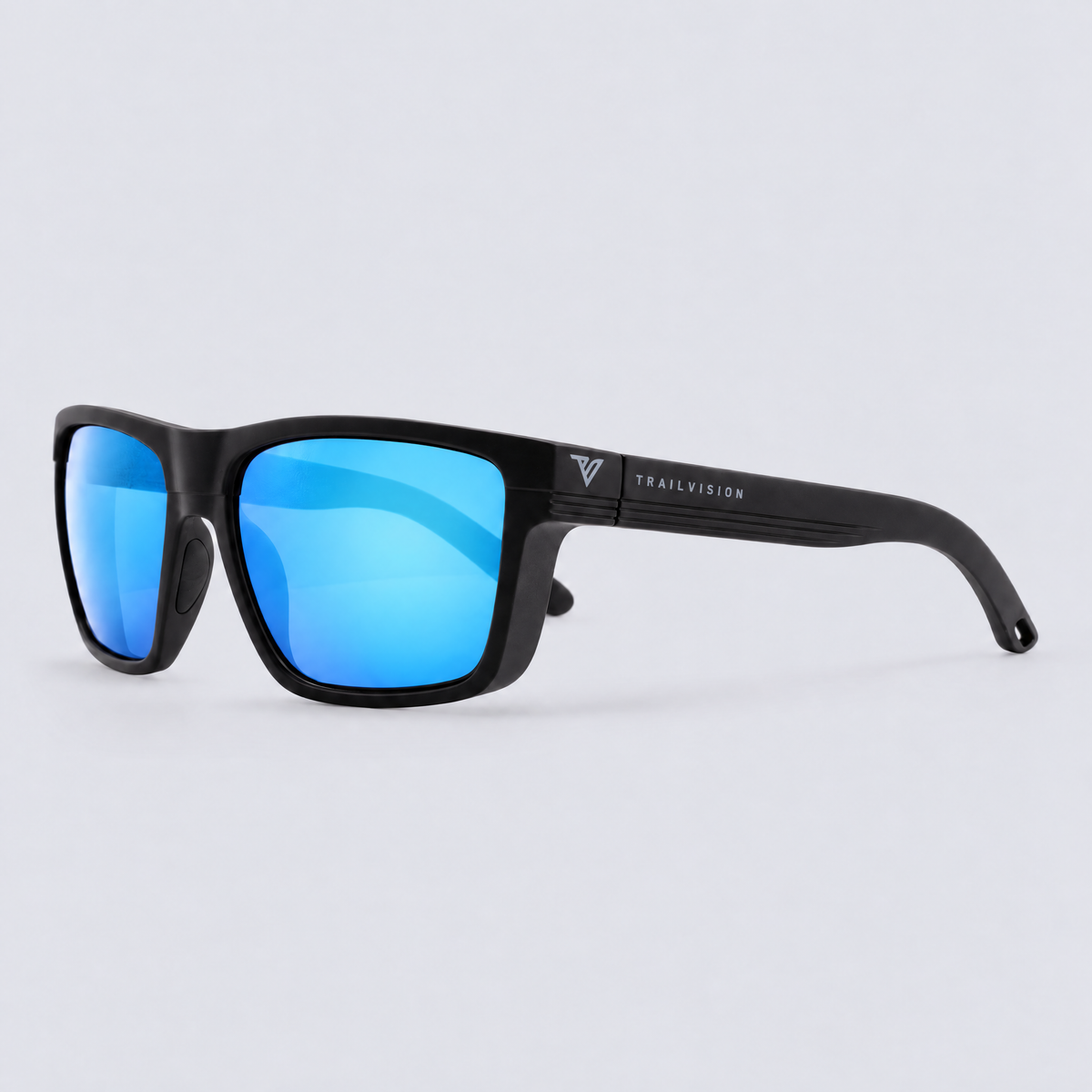 Ranger Matte Black / Polarized Blue – angle view
