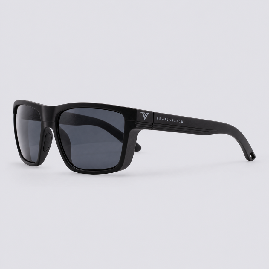 Ranger Matte Black / Polarized Smoke – angle view