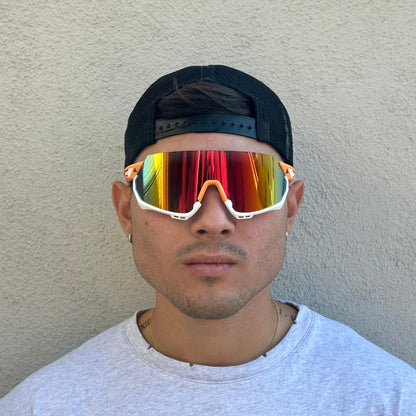 Wildpath: Red / Mirrored Lens (Orange Frame)