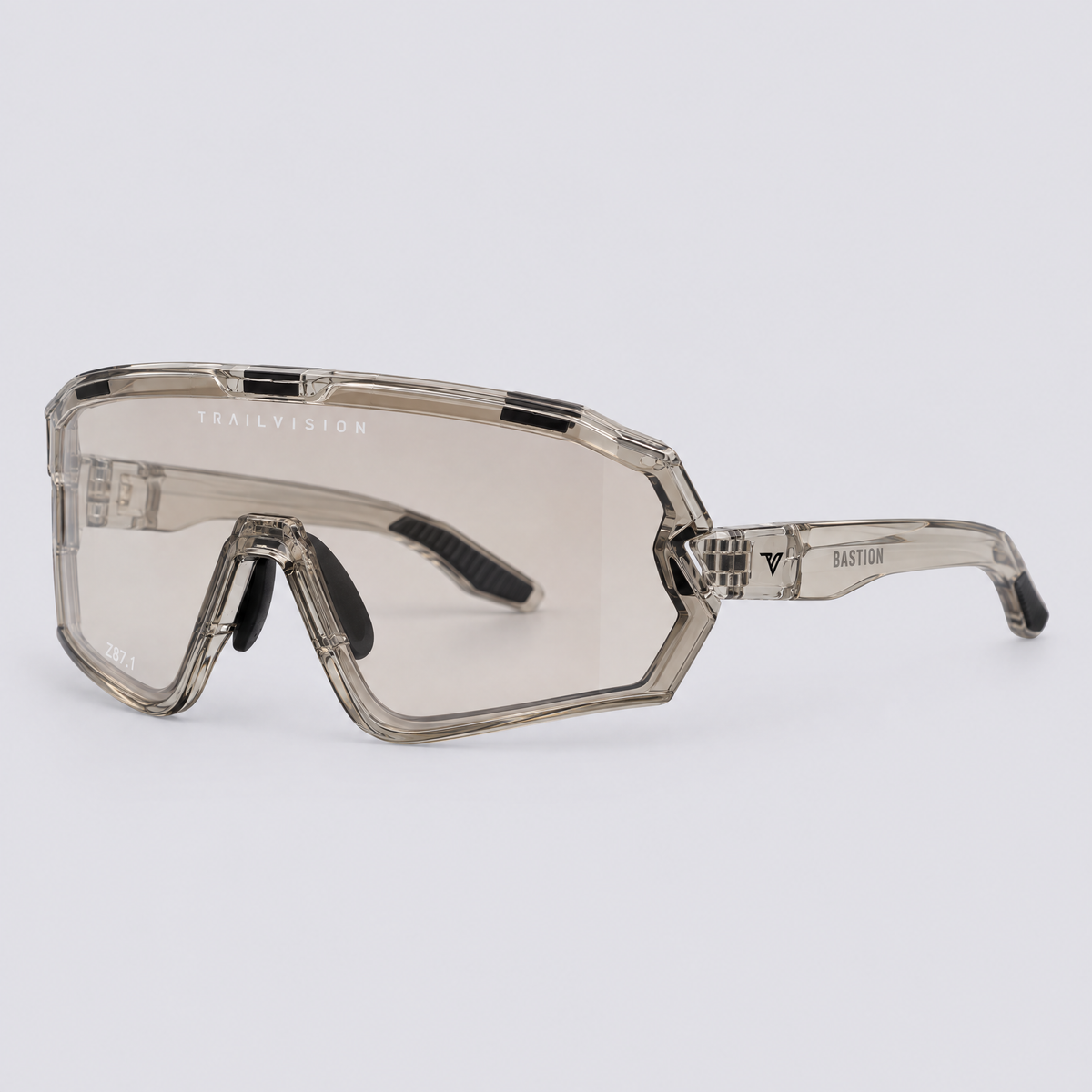 Trailvision Bastion in sunglasses mode with TR90 arms