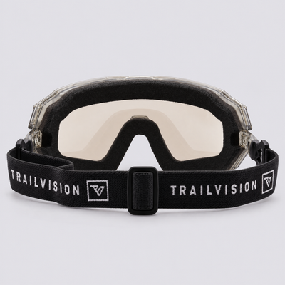 Trailvision Bastion safety glasses – goggle mode with head strap – back view