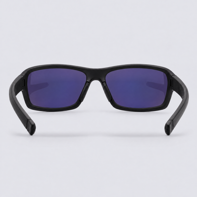 Crossway Matte Black Polarized Green Mirror – back view