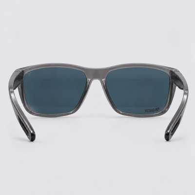Trailvision Dustline sunglasses, Crystal Dark Grey frame with polarized Red Mirror lenses, back view