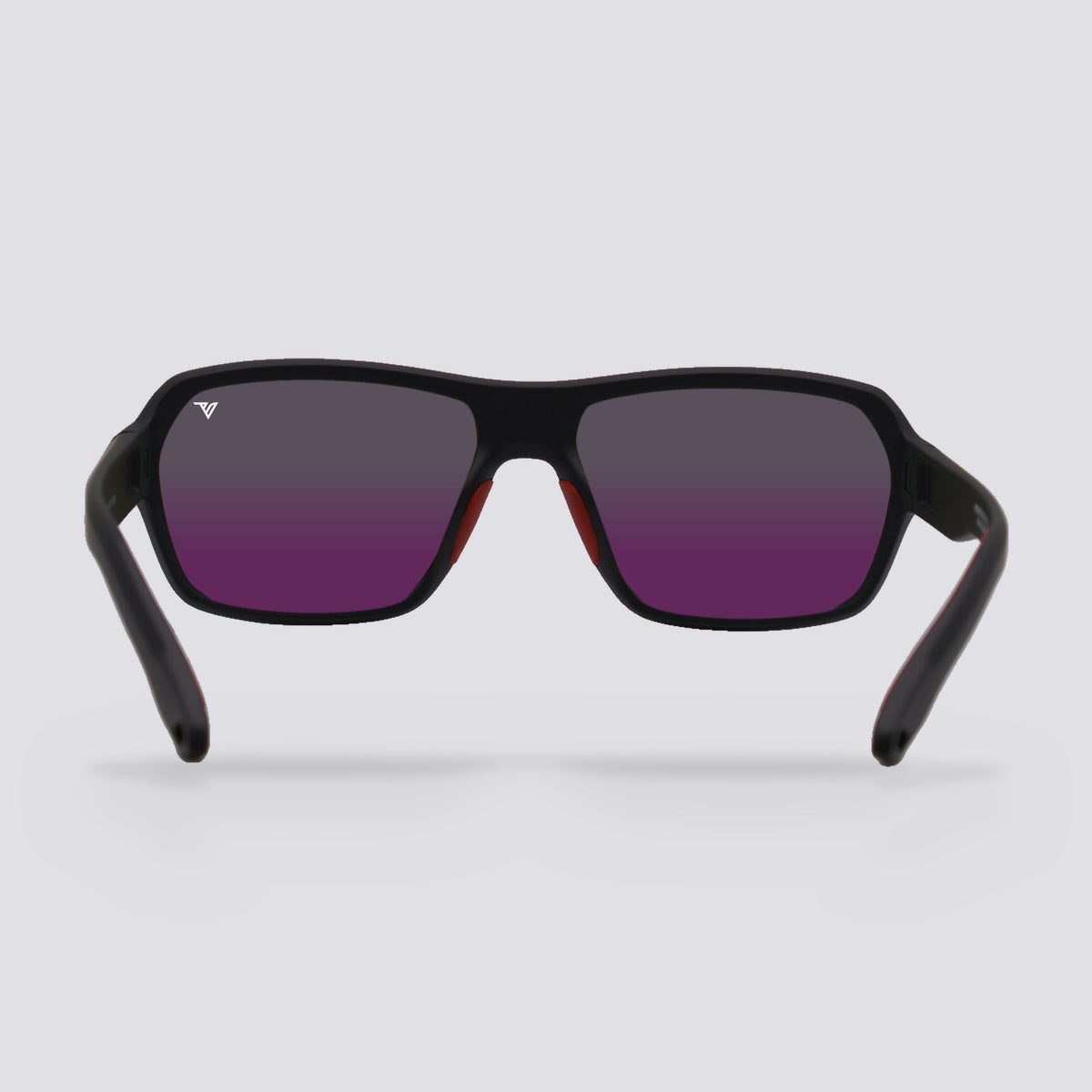 Frontier Matte Black, Polarized Green Mirror lens, back view