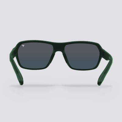 Frontier Transparent Green, Polarized Red Mirror lens, back view