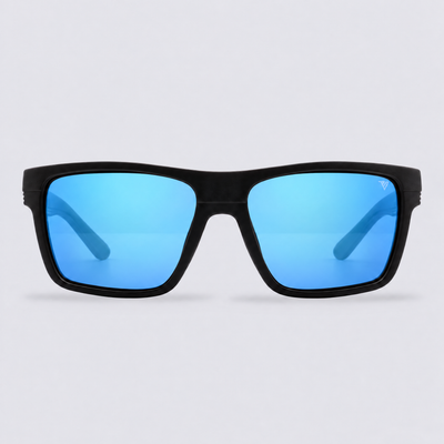 Ranger Matte Black / Polarized Blue – front view