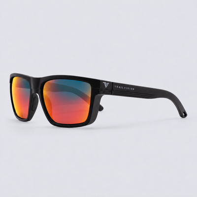 Ranger Matte Black / Polarized Red – angle view