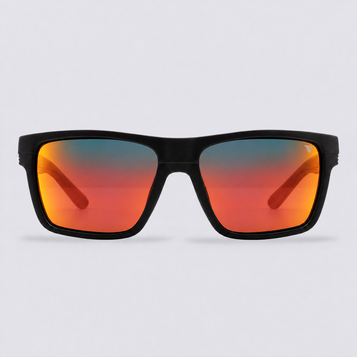 Ranger Matte Black / Polarized Red – front view
