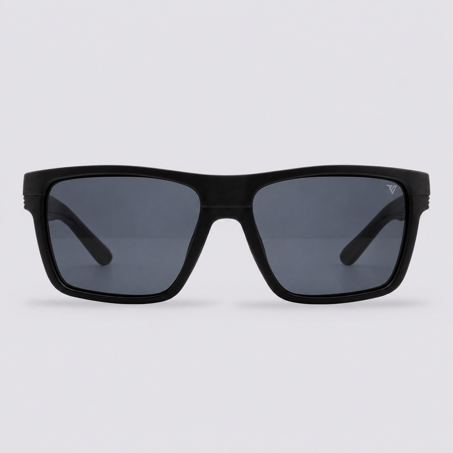 Ranger Matte Black / Polarized Smoke – front view