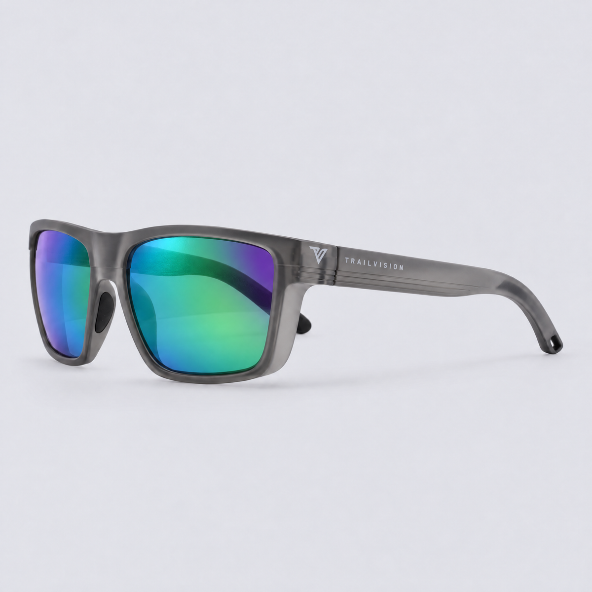 Ranger Matte Crystal Dark Grey / Polarized Green – angle view