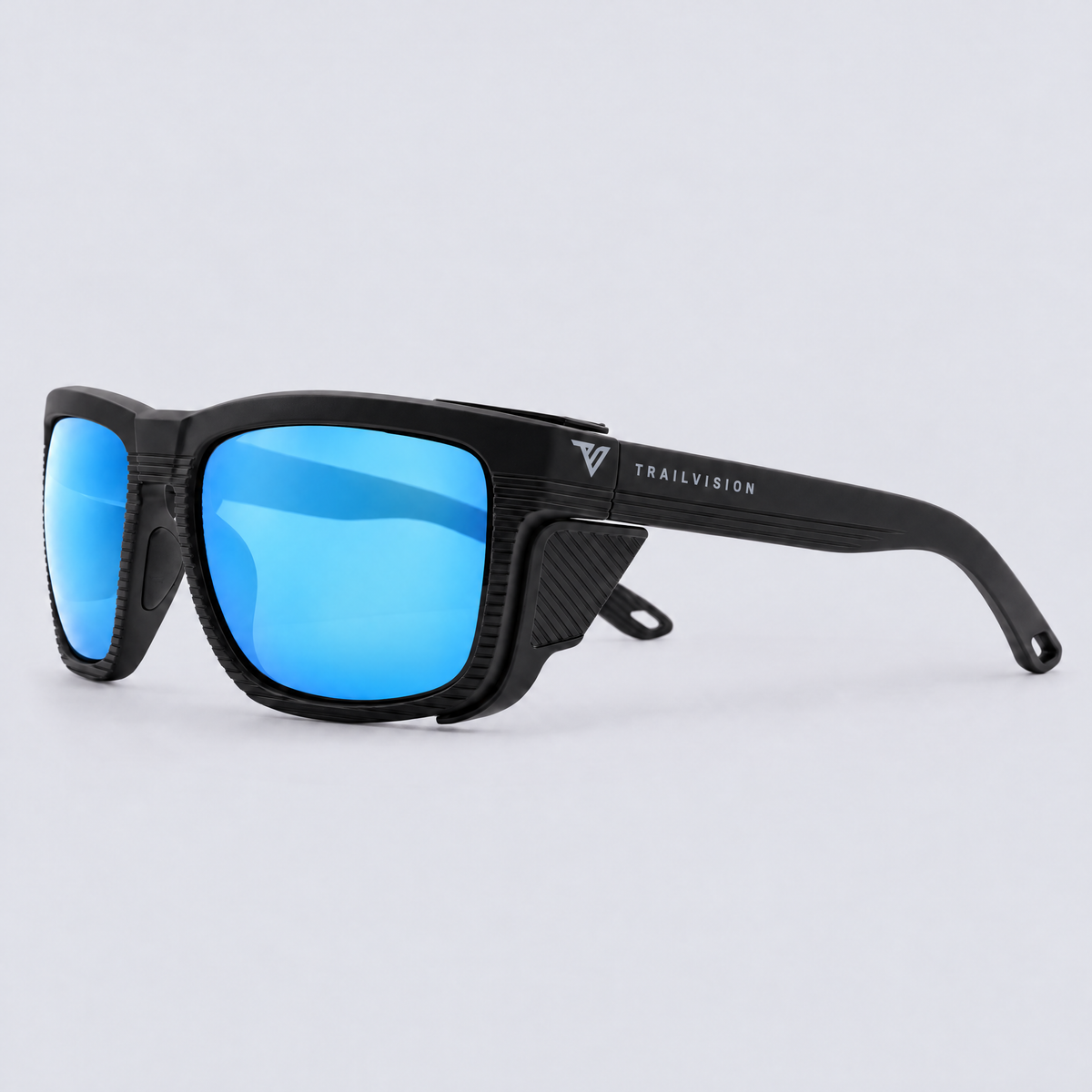 Ridgeline XL Matte Black / Polarized Ice Blue – angle view