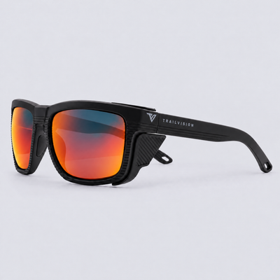 Ridgeline XL Matte Black / Polarized Red – angle view