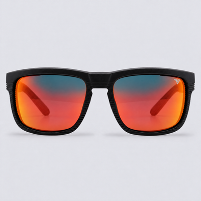 Ridgeline XL Matte Black / Polarized Red – front view