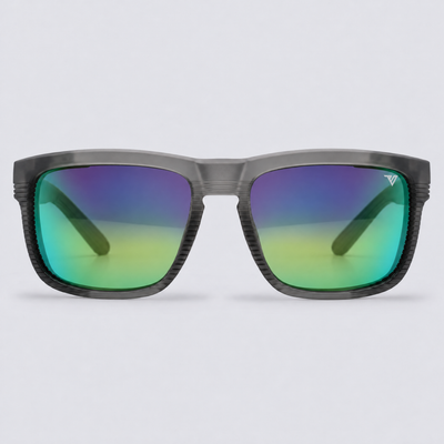 Ridgeline XL Matte Crystal Dark Grey / Polarized Green – front view
