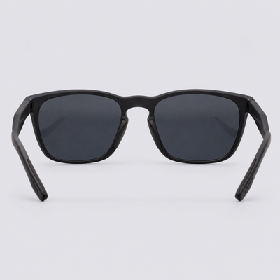 Stonepath polarized sunglasses, Matte Black frame, Smoke lenses – back view