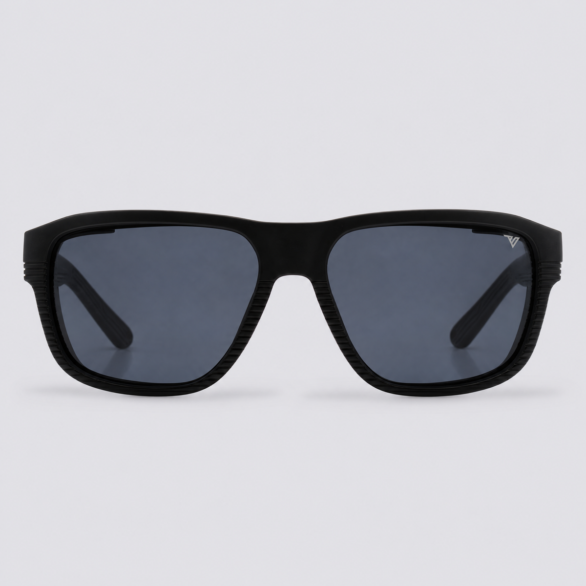 Switchback Matte Black Polarized Smoke – front view