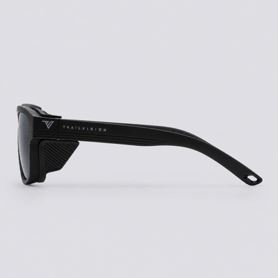 Switchback Matte Black Polarized Smoke – side view