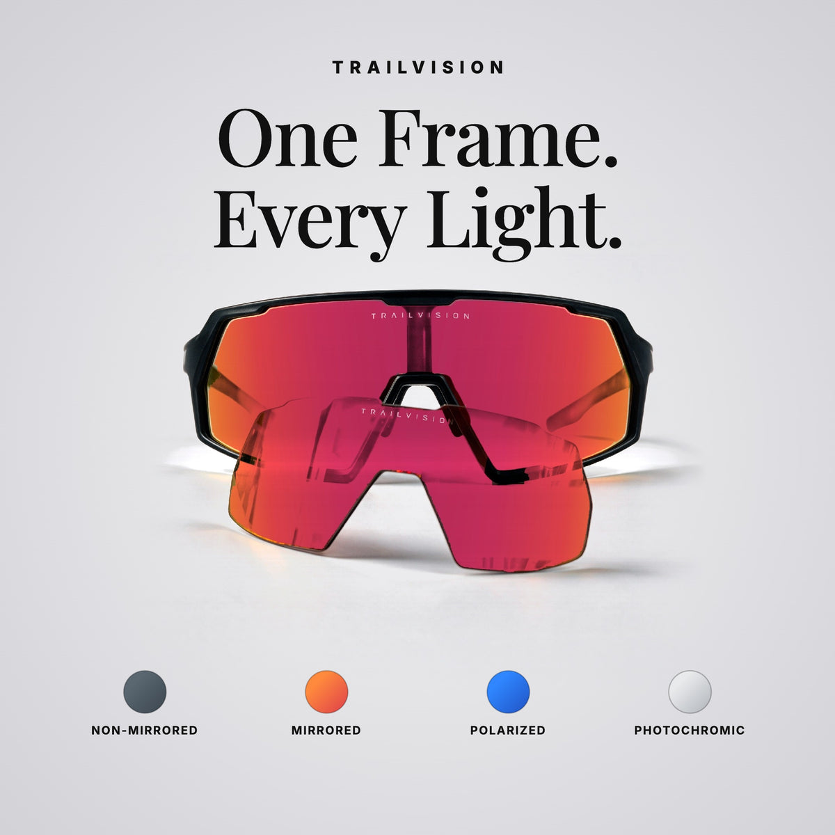 One Frame. Every Light. Interchangeable Trailvision lenses
