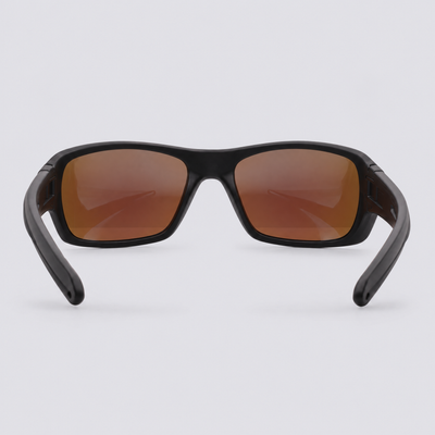 Vanguard XL Matte Black / Polarized Blue – back view