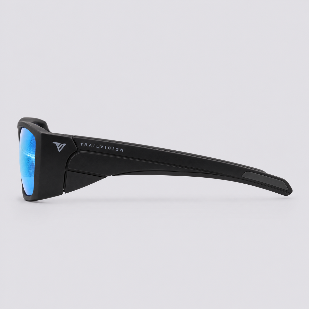 Vanguard XL Matte Black / Polarized Blue – side view