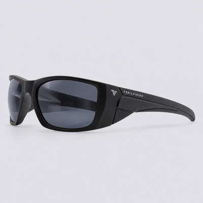 Vanguard XL Matte Black / Polarized Smoke – angle view