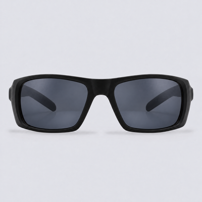 Vanguard XL Matte Black / Polarized Smoke – front view