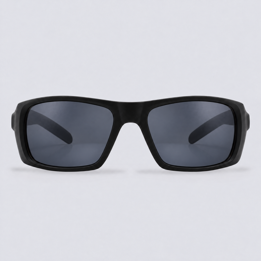 Vanguard XL Matte Black / Polarized Smoke – front view